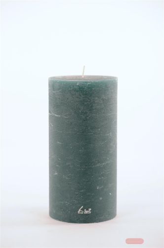 Bild von Rustic Zylinderkerze, 20cm x Ø100mm, atlantic deep