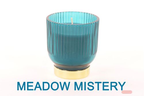 Bild von Duftkerze, Glas Ø9x H10cm, teal