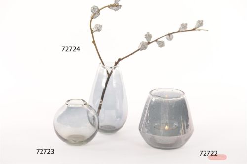 Bild von Glasvase, Smoky Ø10x H10cm, rauch