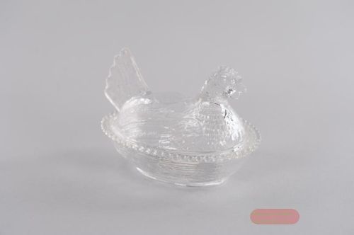 Bild von Deko, Henne - Glas Ø15.8x 11x H11.3cm, transparent