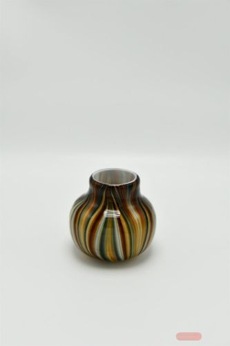 Bild von Glasvase, Retro Ø15x H14cm, bunt