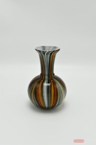 Bild von Glasvase, Retro Ø16x H23.5cm, bunt