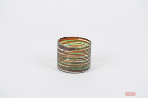 Bild von Votiv, Glas Rigato Ø8x H6cm, grün