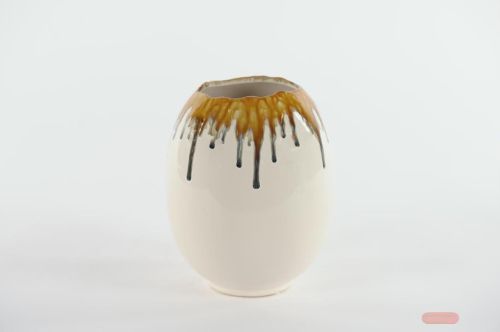 Bild von Blumentopf, Eggcellent Keramik Ø17x H21cm, beige