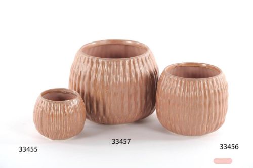 Bild von Blumentopf, Tire Track Keramik Ø9.5x H7cm, rose