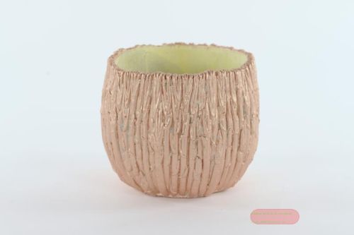 Bild von Blumentopf, Ø19.5x H16cm Zement, sjanpanje