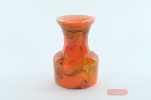 Bild von Glasvase, Groovy Ø17x H25cm, terra