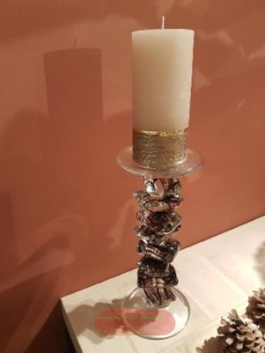 Bild von Rustikal-Metall, H15 x Ø70mm, mondstein