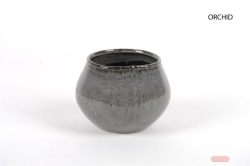 Bild von Blumentopf, Bent belly Ø18.5x H13.8cm, taupe