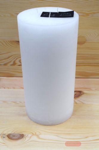 Bild von 3-Docht Zylinderkerze, H30cm x Ø150mm, weiss