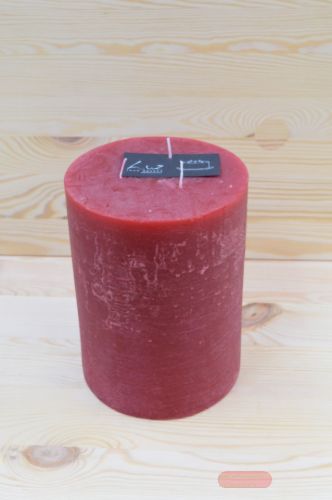 Bild von 3-Docht Zylinderkerze, H20cm x Ø150mm, bordeaux