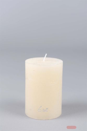 Bild von Rustic Zylinderkerze, 19cm x Ø90mm, asper weiss