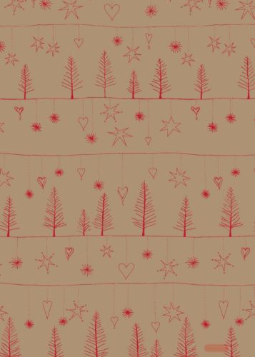 Bild von Bogen 70x 100cm, Avvento, rot