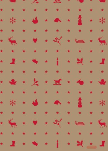 Bild von Bogen 70x 100cm, Inverno, rot