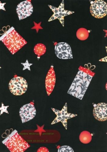 Bild von Rolle 250m x 100cm, Reute Weihn.-Schmuck, schwarz*