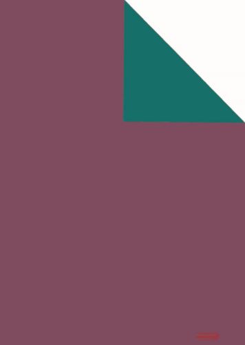 Bild von Bogen 70x 100cm, Uni Duo, brombeer/grün