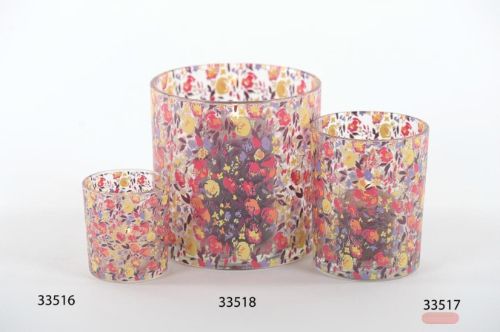 Bild von Votiv, Flora Ø7.3x H8cm, rosa