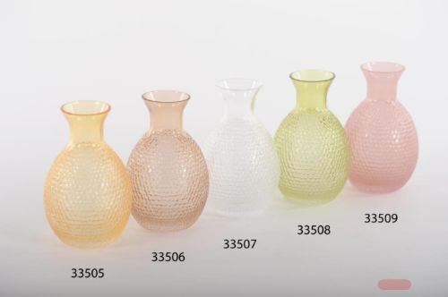 Bild von Glasvase, Cou lisse Ø8x H12.5cm, orange