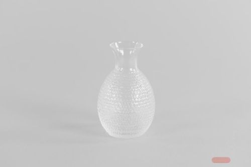 Bild von Glasvase, Cou lisse Ø8x H12.5cm, white