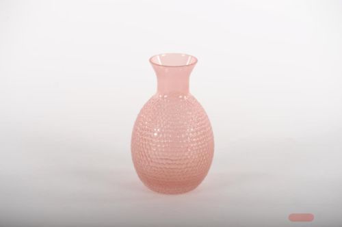 Bild von Glasvase, Cou lisse Ø8x H12.5cm, rose