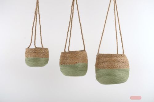 Bild von Rundkorb, Sweetgrass Set/3 - Ø20x H21/70cm, green