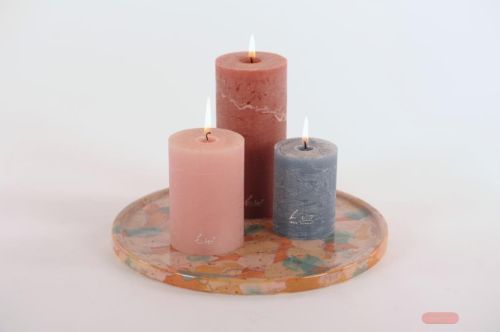 Bild von Rundschale, Ribcage Keramik Ø26x H1.5cm, peinture pastel