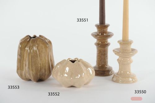 Bild von BlumenVase, Pierre Keramik Ø15.3x H9.3cm, rurale