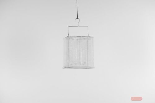 Bild von Laterne, Garn L20.5x H20cm, weiss