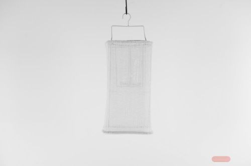 Bild von Laterne, Garn L20.5x H35.5cm, weiss