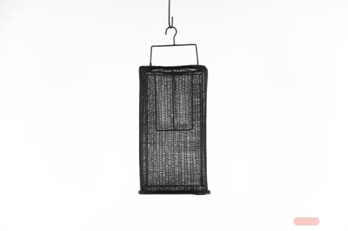 Bild von Laterne, Garn L20.5x H35.5cm, black