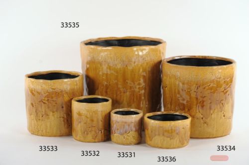 Bild von Blumentopf, Hunny Ø11x H10.5, natur*