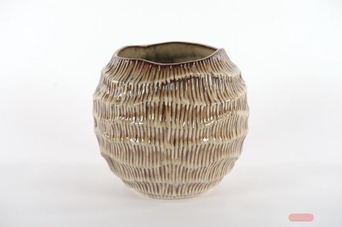 Bild von Blumentopf, Cliffside Ø26.5x H24cm, beige