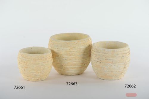 Bild von Blumentopf, Spargel Ø13.5x H11.5cm, zement