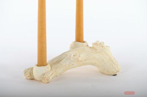 Bild von Kerzenständer, Spargel L26x Ø12x H8.5cm, zement