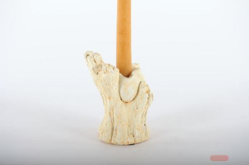 Bild von Kerzenständer, Spargel Ø9.5x H12.5cm, zement
