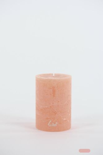 Bild von Rustic Zylinderkerze, 10cm x Ø70mm, nougat