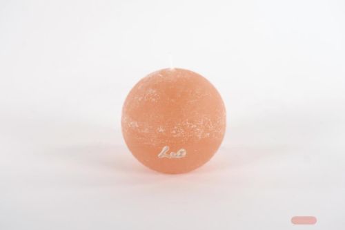 Bild von Rustic Kugelkerze, Ø 80mm, nougat