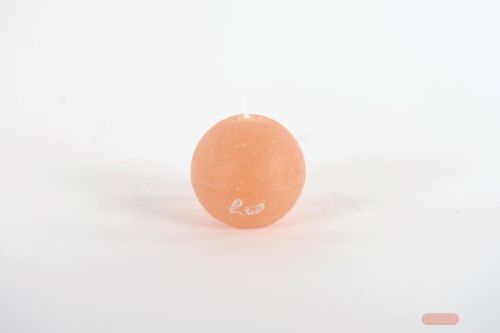 Bild von Rustic Kugelkerze, Ø 60mm, nougat