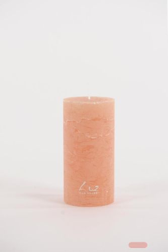 Bild von Rustic Zylinderkerze, 12cm x Ø60mm, nougat