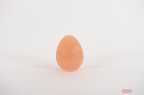 Bild von Eierkerze, 8.5cm x Ø65mm, peach nougat