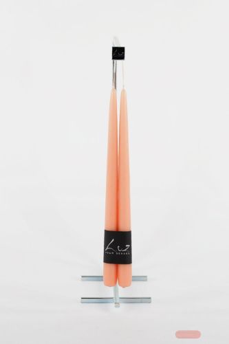 Bild von Tauchkerze, 30cm x 22mm - 1 Paar, peach nougat