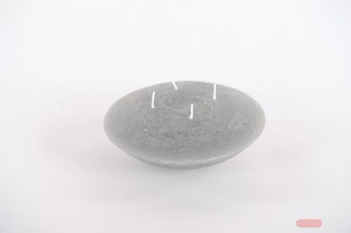 Bild von Schwimmkerze,  4 Docht - 7cm x Ø170mm, mausgrau