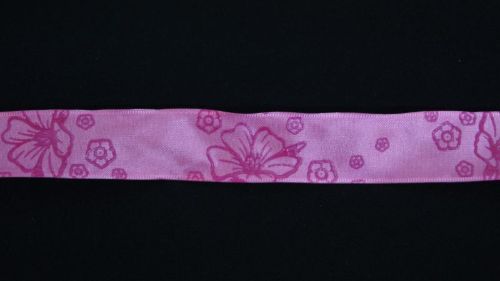 Bild von Band 20m/ 25mm, Hibiskus, fuchsia