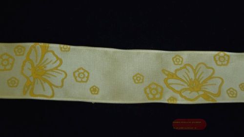 Bild von Band 20m/ 40mm, Hibiskus, gelb