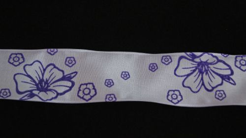 Bild von Band 20m/ 40mm, Hibiskus, lila