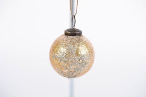 Bild von Baumkugel, Conifera Glas Ø8x H9cm, weiss