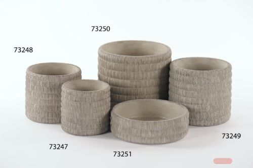 Bild von Blumentopf, Ridgestone - Ø11x 9.8cm, zement