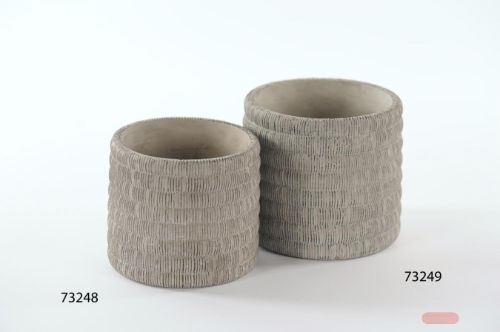 Bild von Blumentopf, Ridgestone - Ø13x 11cm, zement
