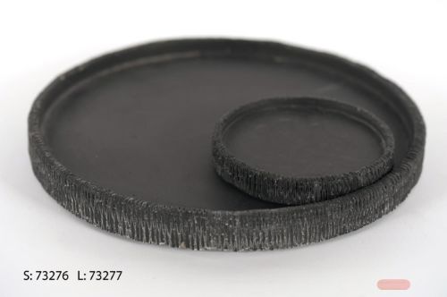 Bild von Schale, Tissée - Zement Ø26.5x 2.5cm, schwarz