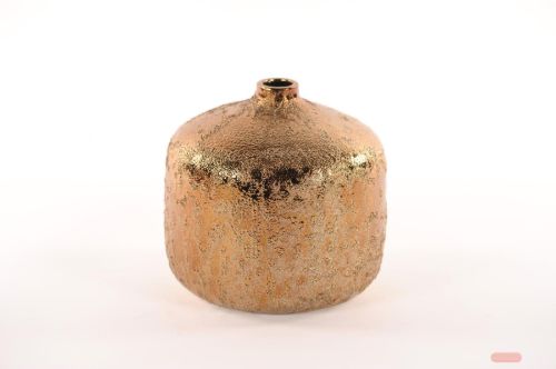 Bild von Vase, Glaze Keramik Ø20.5x 20cm, kupfer